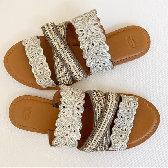 Anthropologie Jasper & Jeera Floretta Sandals 9/9.5 - Picture 8 of 9